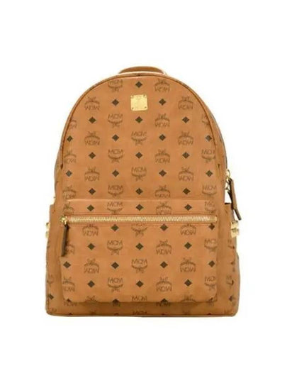 Visetos Stark Side Studs Backpack Brown - MCM - BALAAN 2