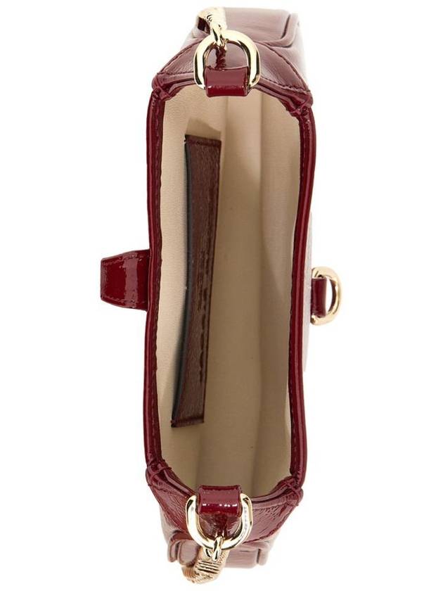 Jackie Notte Patent Leather Mini Shoulder Bag Bordeaux - GUCCI - BALAAN 5