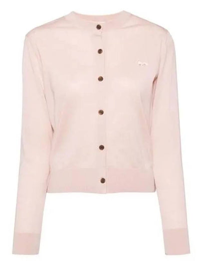 Baby Fox Patch Regular Cardigan Pink - MAISON KITSUNE - BALAAN 2