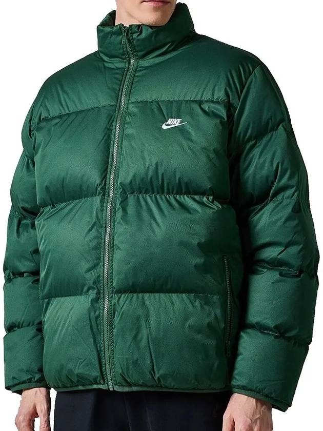 Sportswear Club Puffer Padded Jacket Green - NIKE - BALAAN 3