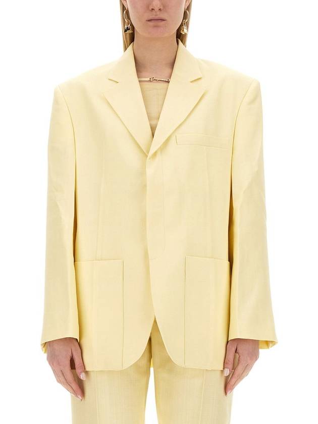 Outerwear 213JA101 1359 205 YELLOW - JACQUEMUS - BALAAN 2