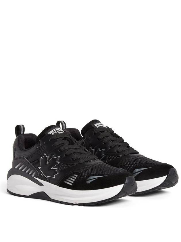 DSQUARED2 Sneakers In Calfskin Leather Blend With Logo - DSQUARED2 - BALAAN 3