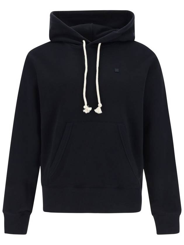 Small Logo Patch Hoodie Black - ACNE STUDIOS - BALAAN 2