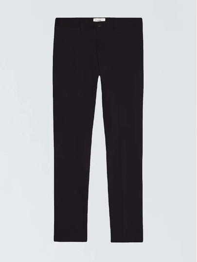 Carrot Fit Cotton Chino Straight Pants Black - AMI - BALAAN 2