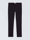 Carrot Fit Cotton Chino Straight Pants Black - AMI - BALAAN 3