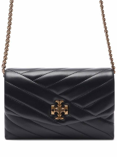 Kira Chevron Chain Long Wallet Black - TORY BURCH - BALAAN 2