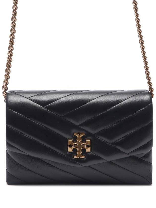 Kira Chevron Chain Long Wallet Black - TORY BURCH - BALAAN 3