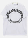 Women's Oak Leaf Crest Oversized Cotton Short Sleeve T-Shirt White - BURBERRY - BALAAN 3