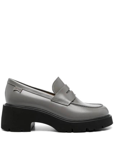 Milah Leather Loafers Grey - CAMPER - BALAAN 1