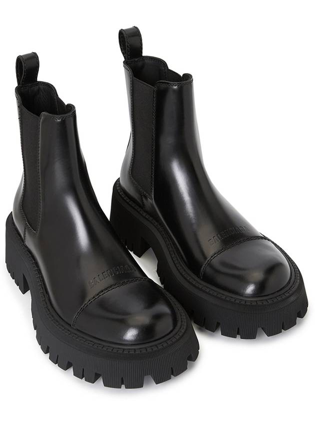 Tractor Leather Chelsea Boots Black - BALENCIAGA - BALAAN 4