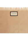 GG Jacquard Silk Wool Scarf Beige - GUCCI - BALAAN 8