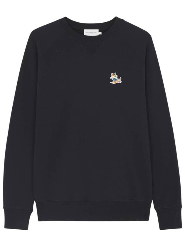 Dressed Fox Patch Classic Sweatshirt Black - MAISON KITSUNE - BALAAN 2