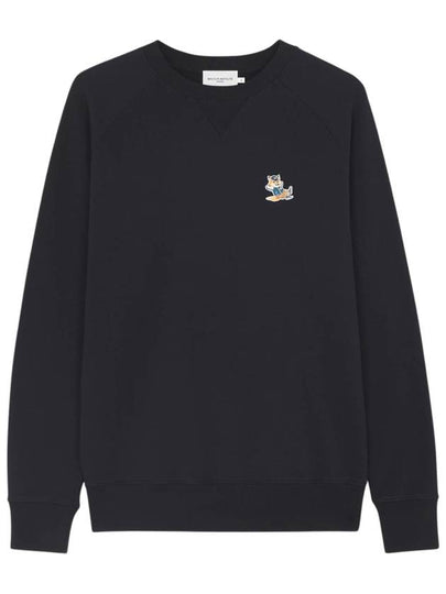 Dressed Fox Patch Classic Sweatshirt Black - MAISON KITSUNE - BALAAN 2