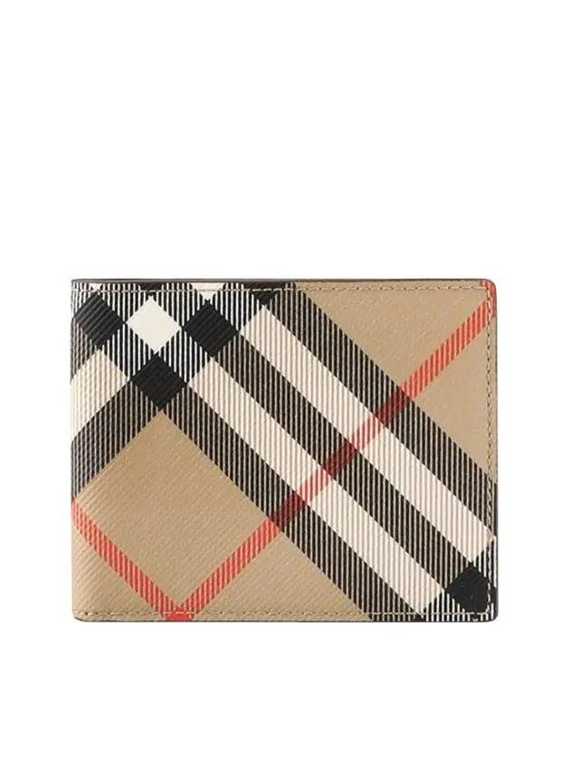 Check Slim Bifold Half Wallet Sand - BURBERRY - BALAAN 2