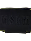 Logo Zip Around Half Wallet Black - MSGM - BALAAN 7