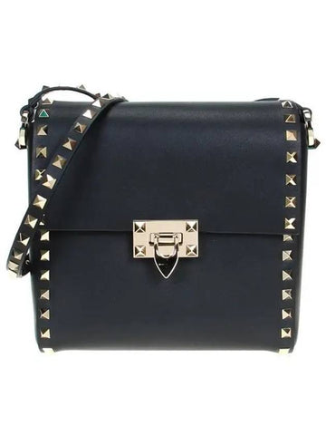 Rockstud Cross Bag Black - VALENTINO - BALAAN 1