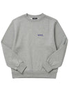 Evy Small Logo Crew Neck Sweatshirt Heather Light Grey - A.P.C. - BALAAN 5