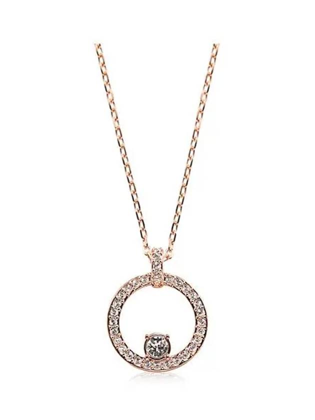 Constella Pendant Rhodium Plated Necklace Rose Gold - SWAROVSKI - BALAAN 4