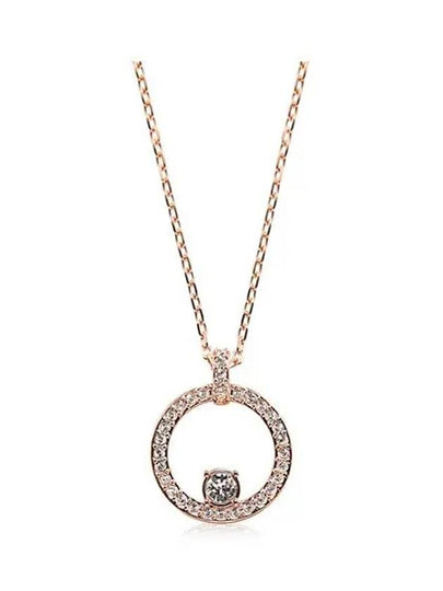 Constella Pendant Rhodium Plated Necklace Rose Gold - SWAROVSKI - BALAAN 2