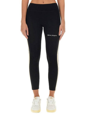 Palm Angels Leggings With Logo - PALM ANGELS - BALAAN 1