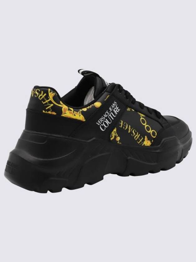 Chain Couture Speedtrack Low Top Sneakers Black - VERSACE - BALAAN 3