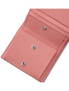 Gancini Compact Half Wallet Coral - SALVATORE FERRAGAMO - BALAAN 8