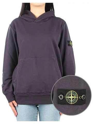 781661640 V0026 Kids Hooded Sweatshirt Purple 271978 - STONE ISLAND - BALAAN 1