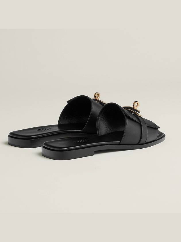 Giulia Sandals Noir Black Women H231056Z - HERMES - BALAAN 4