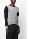 Classic 4 Bar Merino Wool Knit Top Grey - THOM BROWNE - BALAAN 5