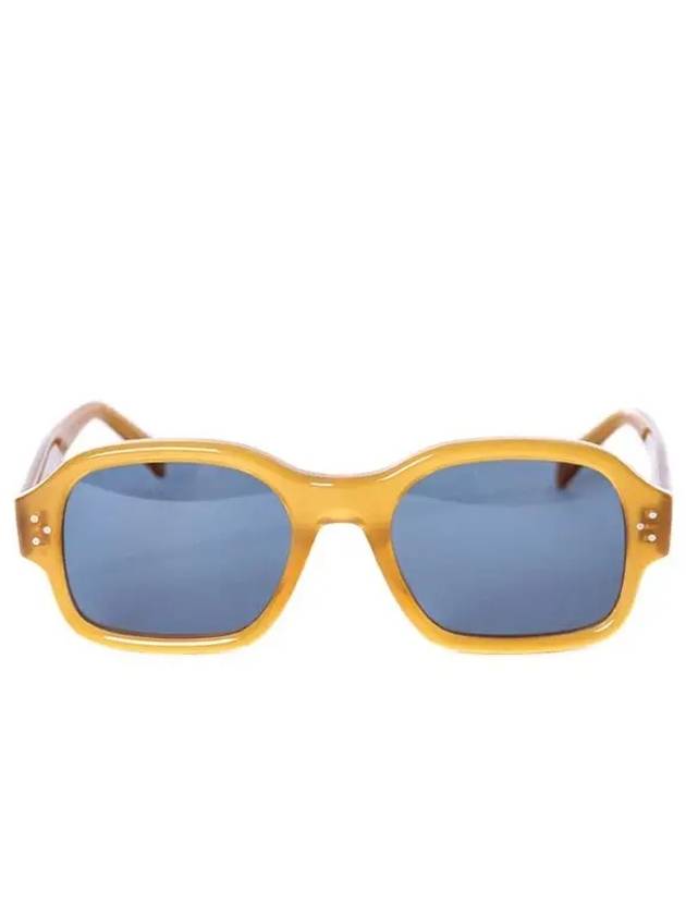 Eyewear Gold Medal Logo D Frame Sunglasses Yellow - CELINE - BALAAN 2