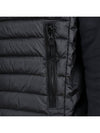 Men's Logo Patch Puffer Vest Black - STONE ISLAND - BALAAN 9