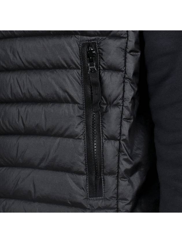 Men's Logo Patch Puffer Vest Black - STONE ISLAND - BALAAN 9