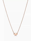 Tiffany Elsa Peretti Bean Design Pendant 9mm Rose Gold Necklace Women - TIFFANY & CO. - BALAAN 3