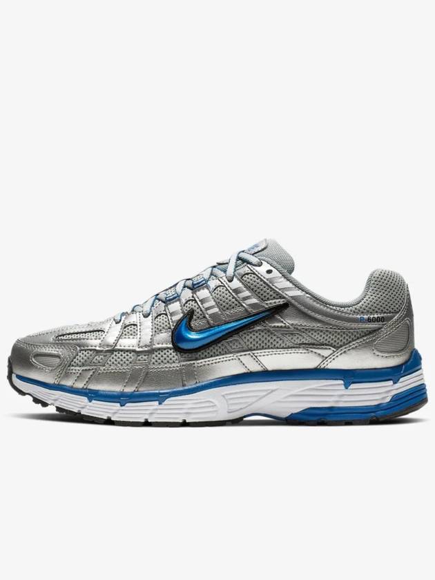 P6000 Low Top Sneakers Laser Blue Metallic Silver - NIKE - BALAAN 2