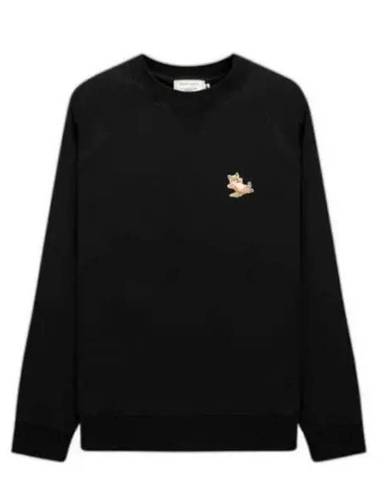 Chillax Fox Patch Classic Sweatshirt Black - MAISON KITSUNE - BALAAN 2