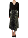 Women's Leo and Kia Long Dress Black Khaki - ALLSAINTS - BALAAN 2