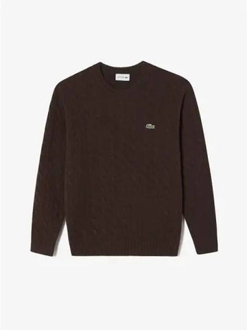 Men s cable pullover knit AH716E 54N high domestic product GQ2N24082229609 - LACOSTE - BALAAN 1