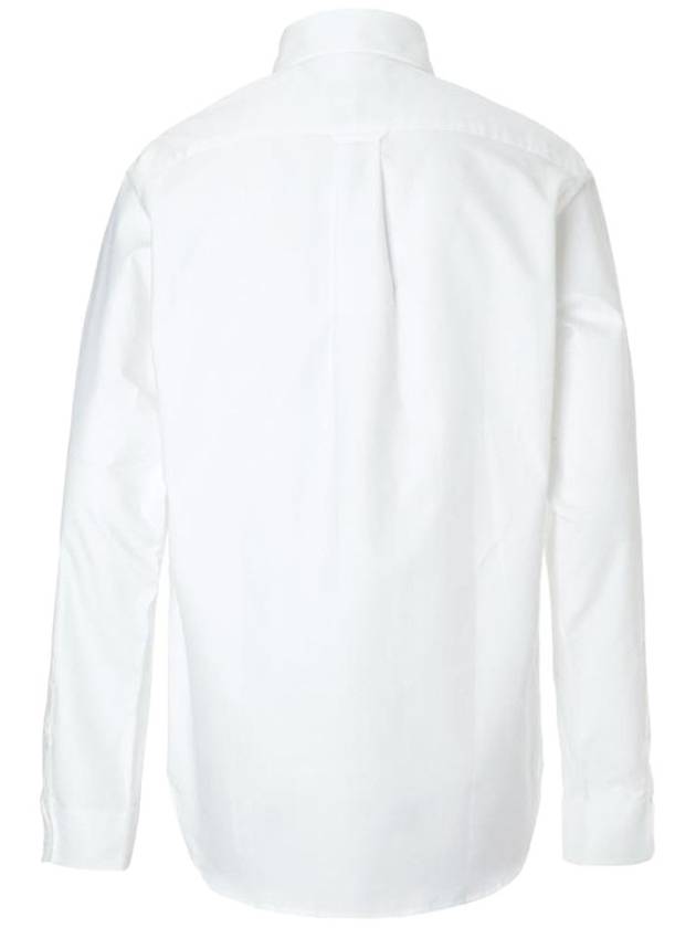 Oxford Institutional Foxhead Patch Button Down Classic Shirt White - MAISON KITSUNE - BALAAN 3