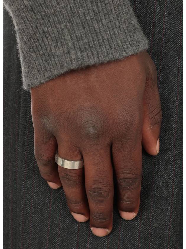 Numerical Logo Engraved Ring Silver - MAISON MARGIELA - BALAAN 3