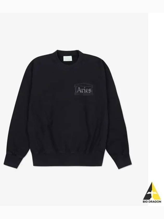 Premium Temple Sweatshirt Black COAR20000BLK - ARIES - BALAAN 1