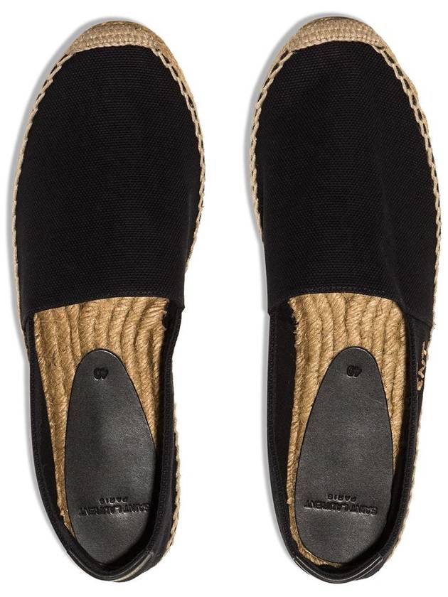 Women's Monogram Espadrilles Black - SAINT LAURENT - BALAAN 5