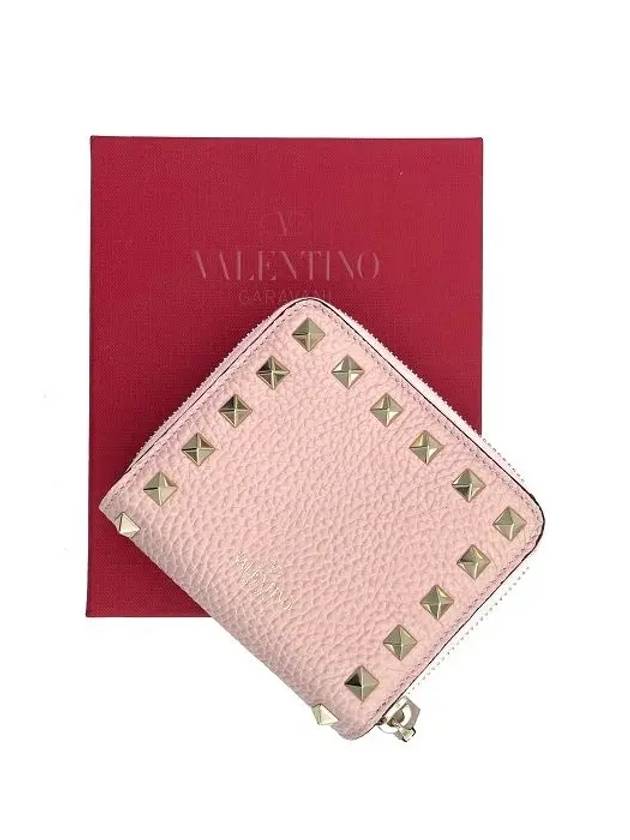 Garavani Rockstud Half Wallet MW2P0649VSH W34 - VALENTINO - BALAAN 1