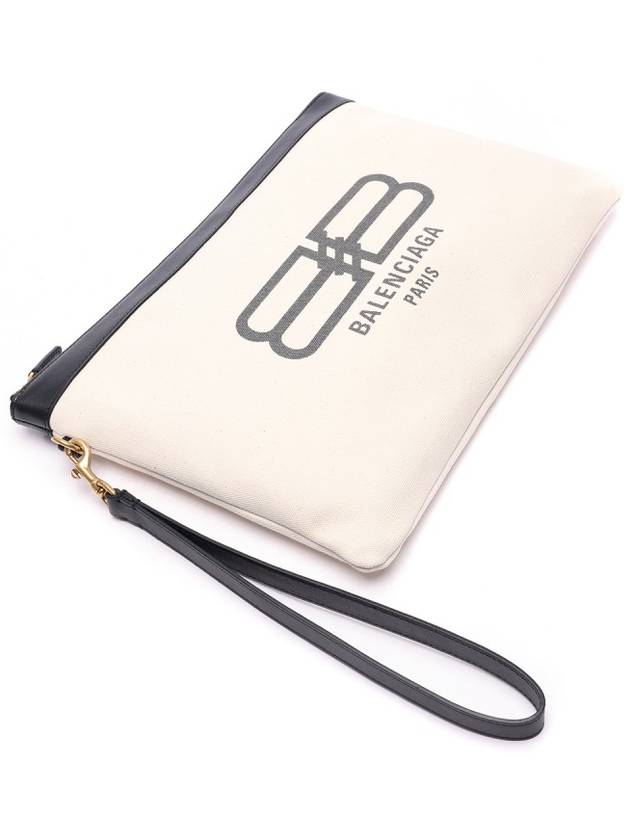 Flat Jumbo Clutch Bag Ivory - BALENCIAGA - BALAAN 6