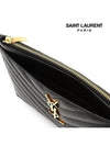 Monogram Quilted Clutch Bag Black - SAINT LAURENT - BALAAN 7