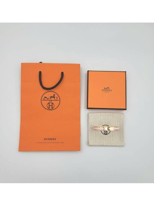 Mini Clic Kelly Bracelet Rose Gold - HERMES - BALAAN 8