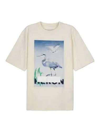 HeronPreston Sensed Heron Print T Shirt White - HERON PRESTON - BALAAN 1