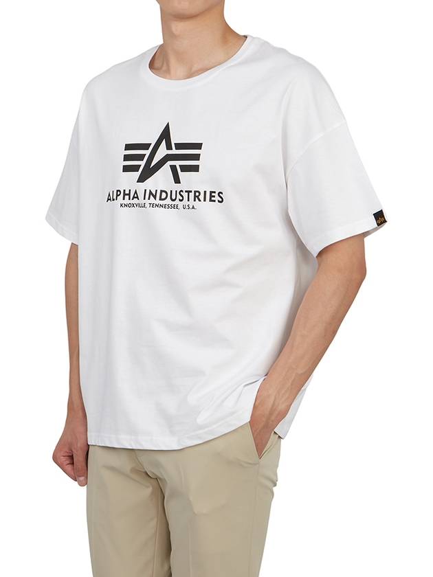 Logo Short Sleeve T-Shirt White - ALPHA INDUSTRIES - BALAAN 6