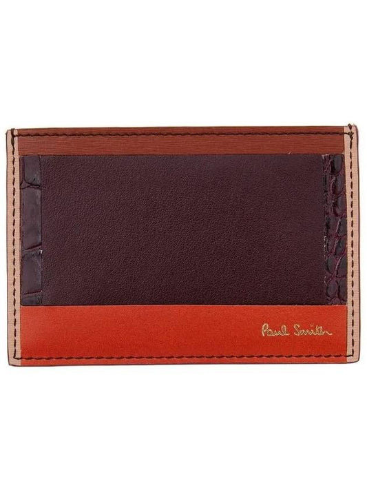 30 9 29 Patchwork Card Wallet Burgundy 270387 - PAUL SMITH - BALAAN 1