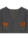 Welcome gate quilted jacket charcoal I5WJ03CH - IOEDLE - BALAAN 6