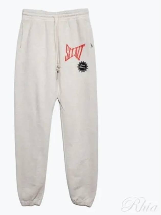 24 Sweatpants Saint SM YS8 0000 043 Gray Pants - SAINT MXXXXXX - BALAAN 1